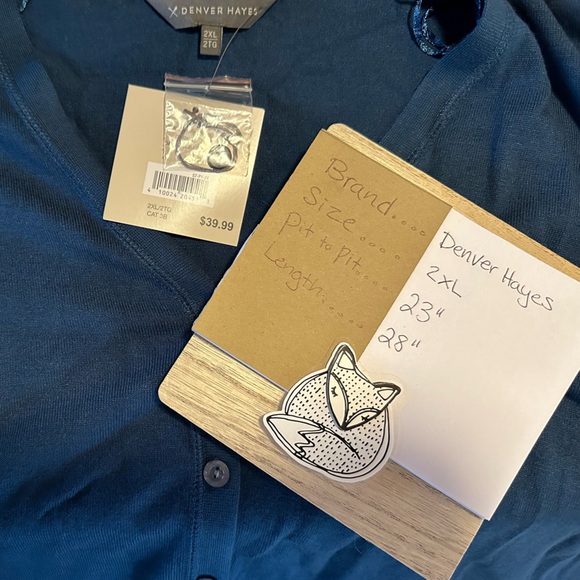 Denver Hayes Blue Cardigan - Picture 10 of 10